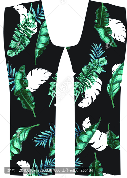 服裝印花熱帶花