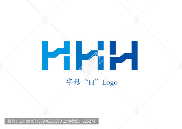 H字母Logo設(shè)計(jì)