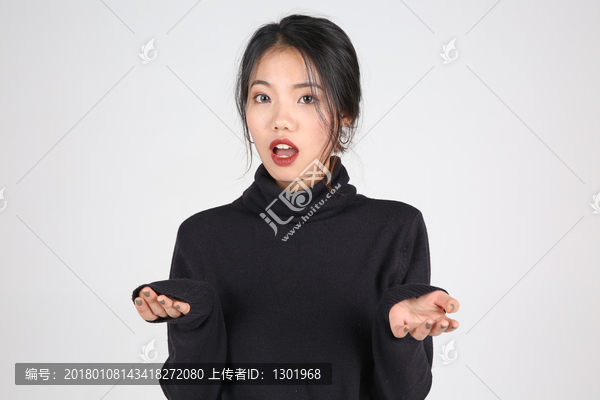 惊讶的女人