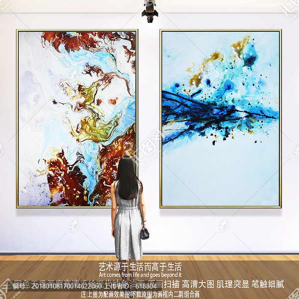 抽象油畫,畫廊高清手繪
