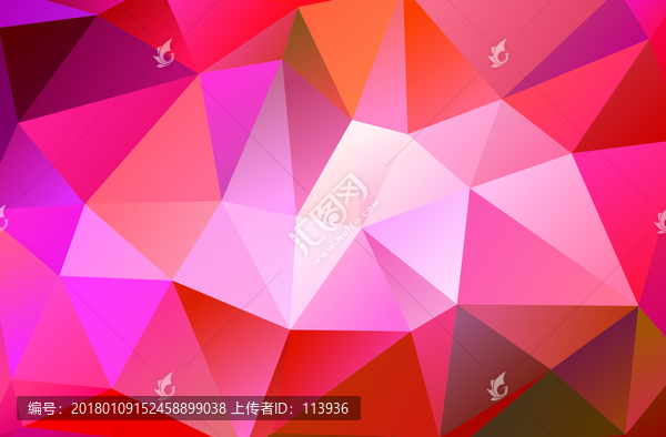 紅色多邊形花紋