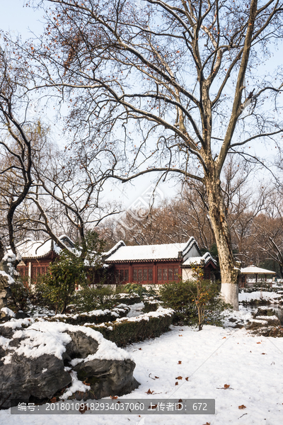 明孝陵景区雪景