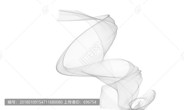 煙幕,綢帶,水墨,煙氣,素材