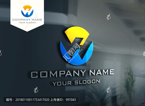 WH字母LOGO設(shè)計