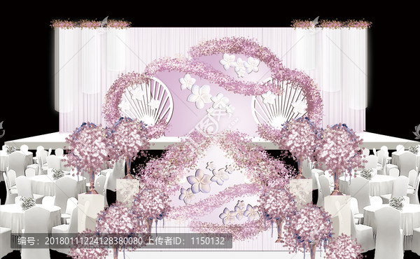 粉紫色唯美婚禮