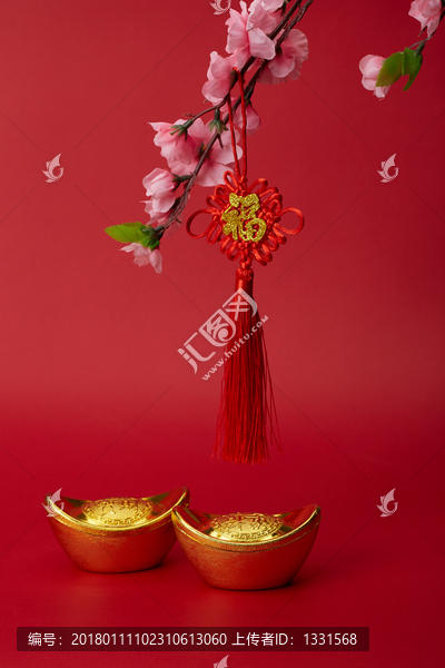 春节素元宝,新年,中国结