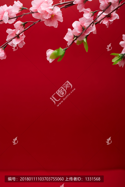 桃花,新年,春节素材,中国结