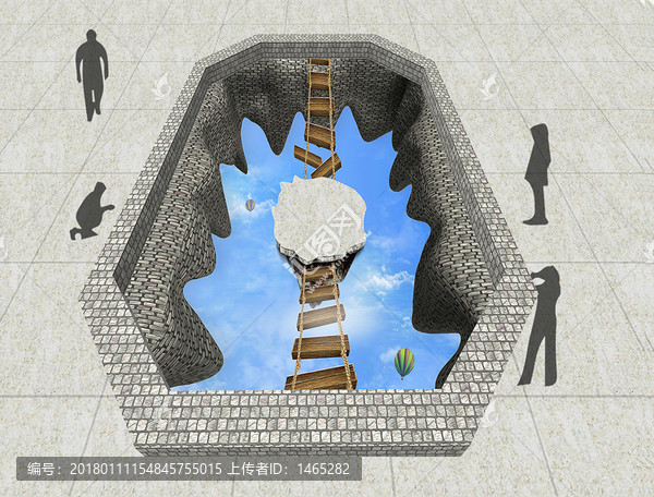 3D云海地板畫