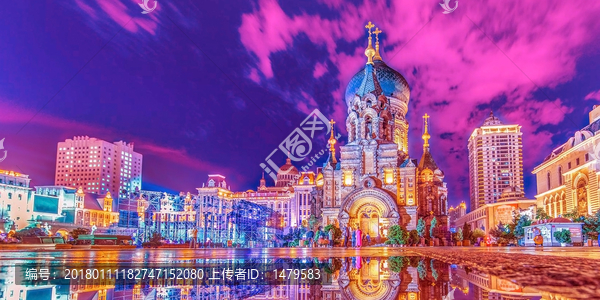 索菲亞教堂夜景