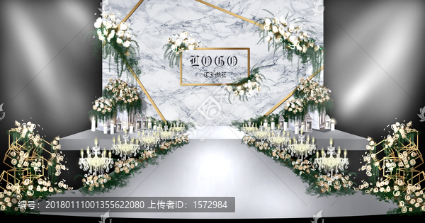 原創(chuàng)手繪大理石婚禮,韓式婚禮