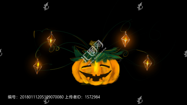 南瓜手繪圖