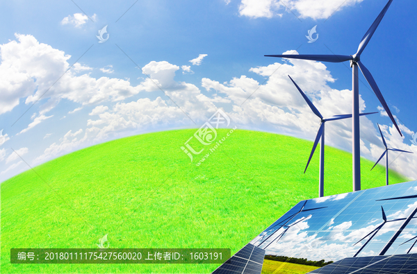 新能源,风力发电和太阳能发电