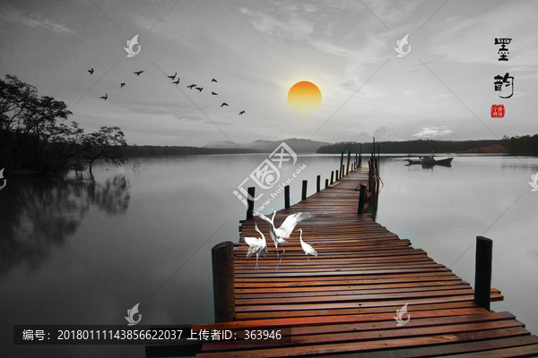 中國(guó)風(fēng)水墨山水