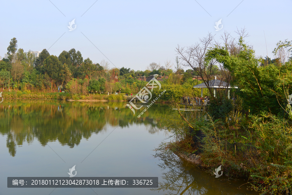 四川师范大学,龙湖风光