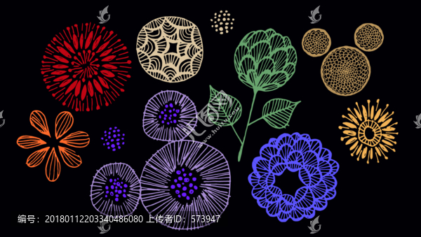 手繪小花
