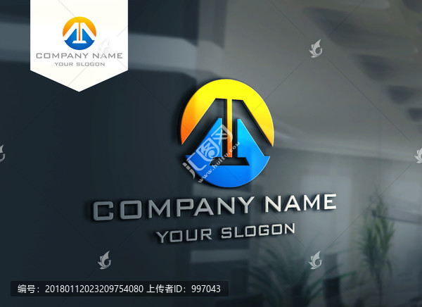 M字母大氣LOGO設(shè)計