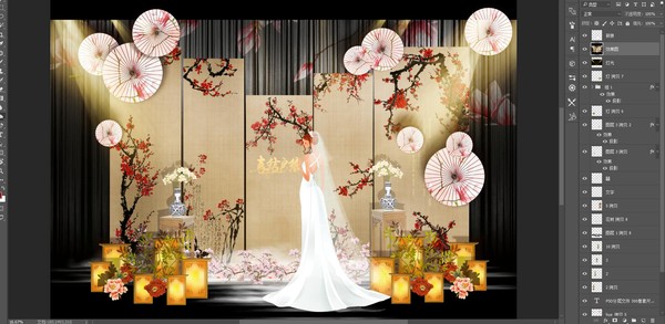 新中式婚禮舞臺(tái)