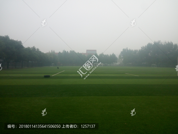 雨后的绿茵场