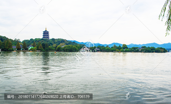 西湖,雷峰塔,湖泊