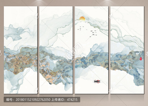 禪韻,寫(xiě)意裝飾畫(huà)