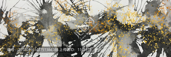 水墨裝飾床頭畫(huà)