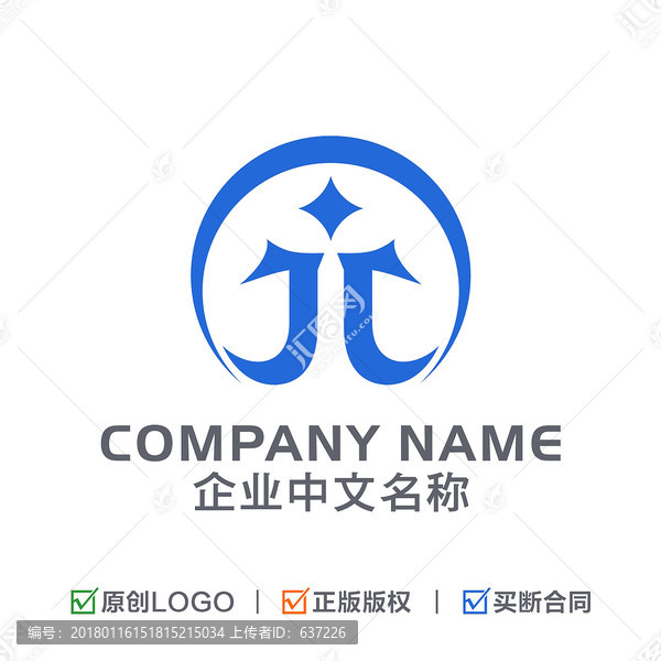 字母J標志