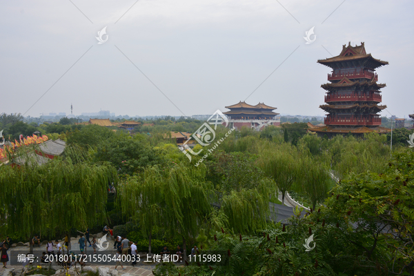 俯瞰清明上河园全景