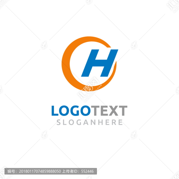 H字母標(biāo)志logo