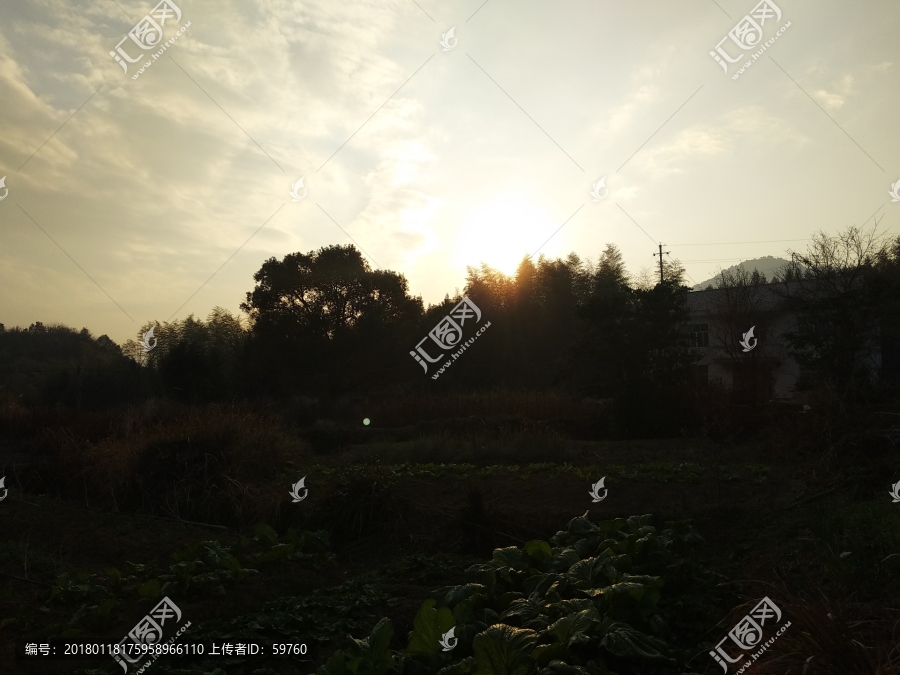 乡野暮色