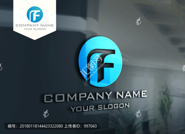 F字母LOGO設(shè)計,標志設(shè)計