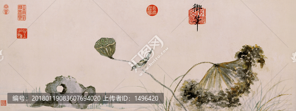 朱瞻基蓮浦松陰圖