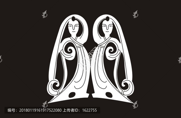 西漢玉舞人