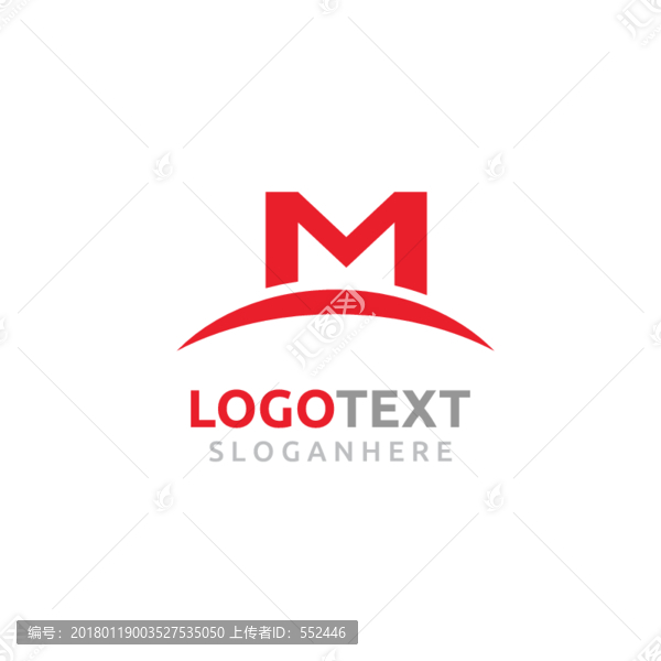 M字母标志logo