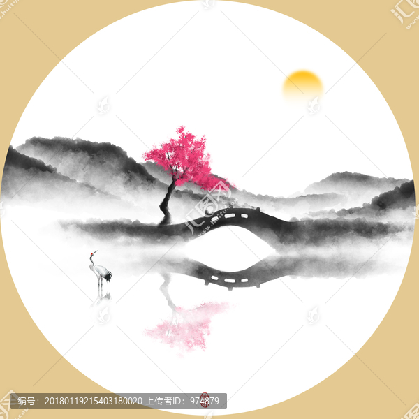新中式寫意水墨畫