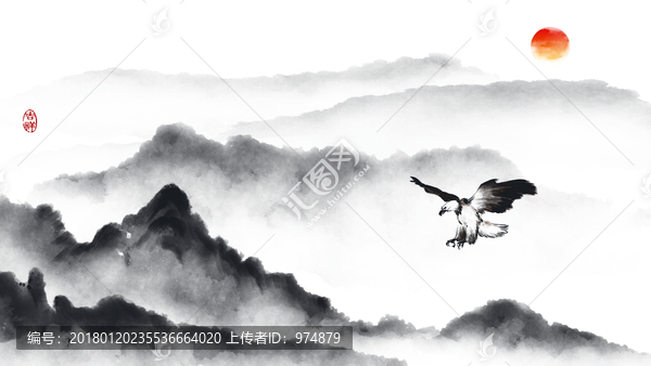 新中式寫(xiě)意水墨畫(huà)