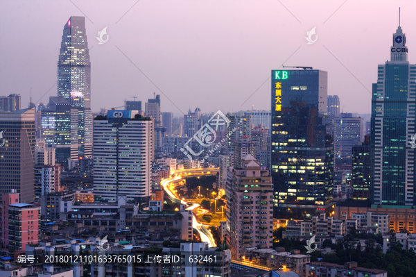 广州城市风光夜景