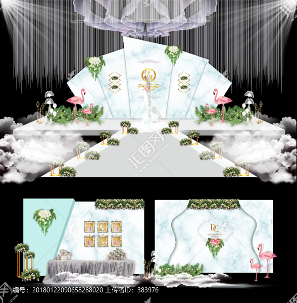 大理石紋夢(mèng)幻婚禮主題