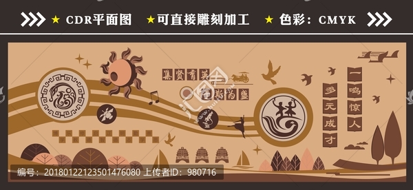 學校形象墻