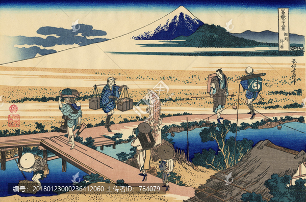 北齋生活場景浮世繪