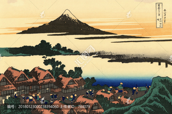 北齋,富士山下浮世繪