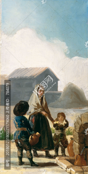 戈雅,一個(gè)女人和兩個(gè)孩子