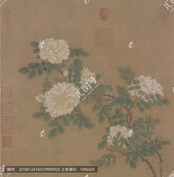 馬遠(yuǎn),白薔薇圖頁(yè)