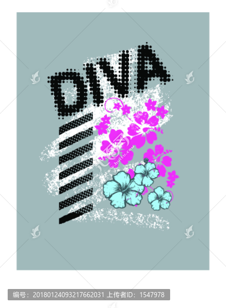 矢量印花圖案抽象字母幾何圖