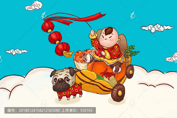 原創(chuàng)手繪春節(jié)素材
