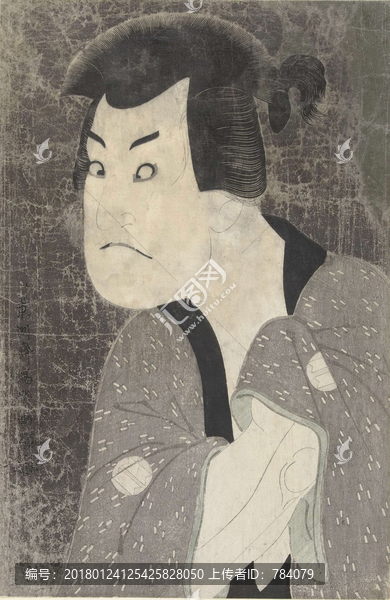東洲齋,演員坂田,浮世繪