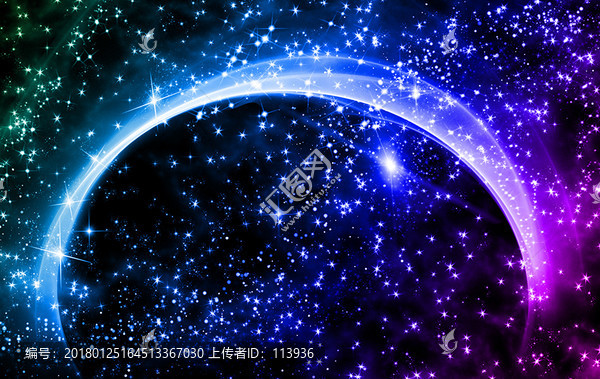 紫色浪漫星空背景