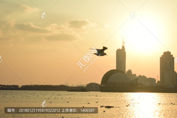 日落晚景