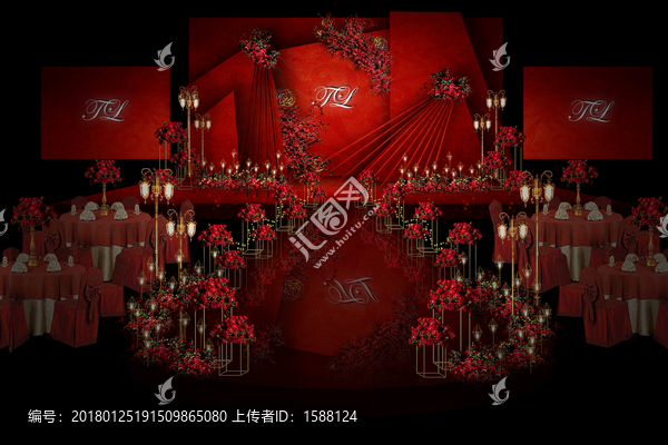 紅金婚禮設(shè)計(jì)