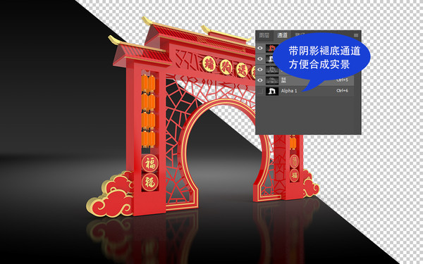 新年狗年春節(jié)美陳,平面送效果圖