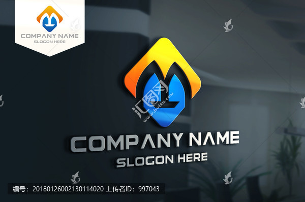 LOGO設計,M字母LOGO